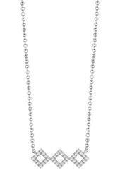 14K White Gold Diamond Accented Lisa Michelle Necklace - 0.13 ctw