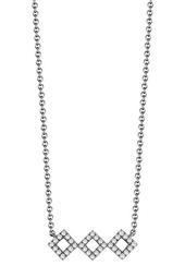 14K Black Rhodium Diamond Accented Lisa Michelle Necklace - 0.13 ctw