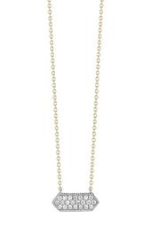 14K Yellow Gold Diamond Accented Cynthia Rose Necklace - 0.13 ctw