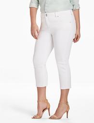 Plus Size Emma Cropped Jean In Clean White