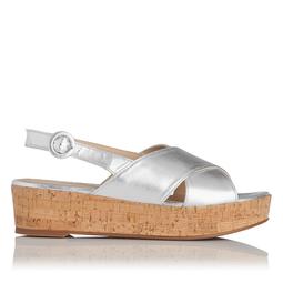 Klara Silver Platform Sandal