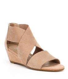 Eileen Fisher Kes2 Perforated Wedge Sandals