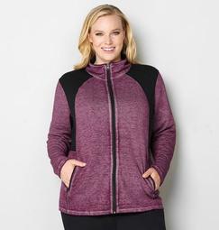 Colorblock French Terry Active Jacket