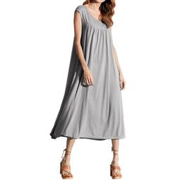 ZANZEA Maxi Dresses for Women Long Sleeveless Solid