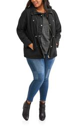 Jason Maxwell Women's Plus-Size Poly Memory Anorak Jacket
