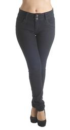 FWG0253H-P - Plus Size, Butt Lifting, Levanta Cola, Mid Waist, Skinny Jeans