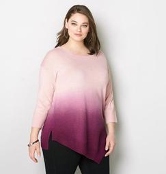 Dip Dyed Asymmetrical Pullover