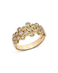 Diamond Bezel Set Cluster Ring in 14K Yellow Gold, 0.75 ct. t.w. - 100% Exclusive
