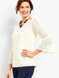 Lace Bell-Sleeve Top