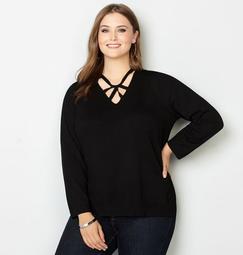 Solid Twist Pullover