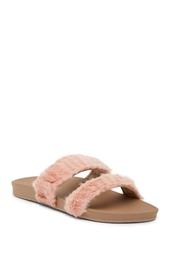 Cushion Bounce Faux Fur Slide Sandal (Women)