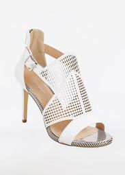 Patent Leather Cutout Caged Heel - Wide Width