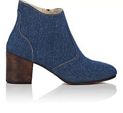 Jill Washed Denim Ankle Boots