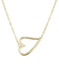 Sideways Open Heart Pendant Necklace, 15" - 100% Exclusive
