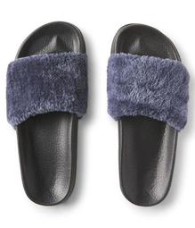 Final Sale -Faux Fur Slide Sandal