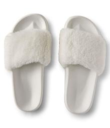 Final Sale -Faux Fur Slide Sandal