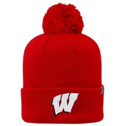 Youth Top of the World Wisconsin Badgers Tow Pom Hat