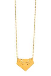 18K Yellow Gold Plated Carter Geometric Pendant Necklace