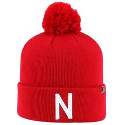 Youth Top Of The World Nebraska Cornhuskers Tow Pom Hat