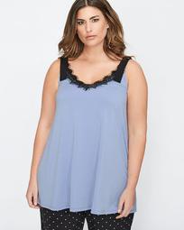 Michel Studio Sleeveless Top with Lace