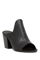 Python Printed Leather Open Toe Mule