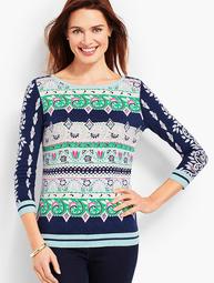 Floral Tapestry Sweater