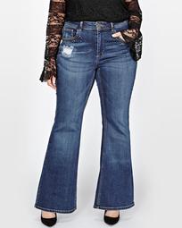 L&L Fit & Flare Jeans with Jewels