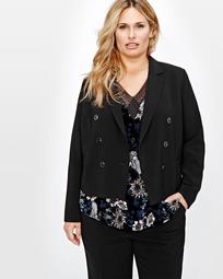 Michel Studio Double Breasted Twill Jacket