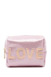 Love Glitter Cosmetic Bag