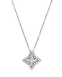 Diamond Clover Necklace in 14K White Gold, 0.50 ct. t.w. - 100% Exclusive