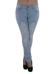 Style M482p - Plus Size Colombian Design Butt Lift Ripped Skinny Jeans