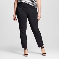 Women's Plus Size Skinny Crop Pants Black 26w - Who What Wear™
