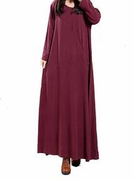 ZANZEA Womens Cotton Long Sleeve Vintage Maxi Dresses