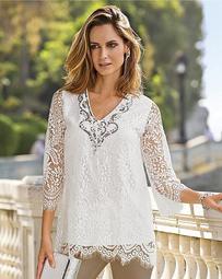 Together Lace Sequin Top