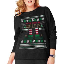 Just My Size Women's Plus-Size Ugly Christmas Sweatshirt