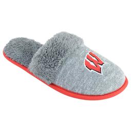 Women's Wisconsin Badgers Sherpa-Lined Clog Slippers