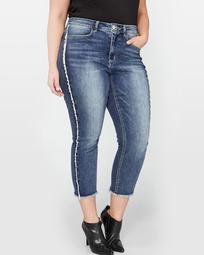 L&L Authentic Skinny Crop Jean with Exposed Seams