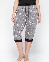 Printed Pajama Capri Pant - Déesse Collection