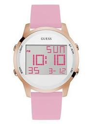 Pink and Rose Gold-Tone Digital Chronograph Watch