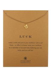 14K Gold Vermeil Luck Four Leaf Clover Necklace