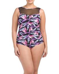 Plus Beauty Day One-piece Swimsuit