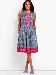 Paisley Fit & Flare Dress