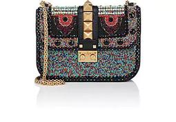 Small Beaded Leather Shoulder Bag