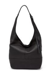 Unlined Slouchy Leather Hobo with Whipstitch