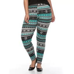 Plus Size French Laundry Winter Printed Legging