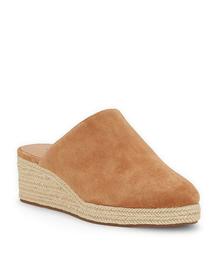Lucky Brand Lidwina Suede Espadrille Wedge Mules