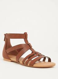 Brown Gladiator Sandal (Wide Width)