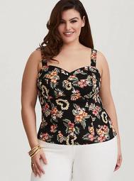 Her Universe Disney Retro Mickey Mouse Floral Bustier