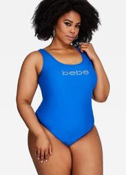 Bebe Logo One Piece Swimsuit