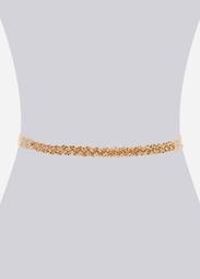 Braided Gold Chain Tassel Belt